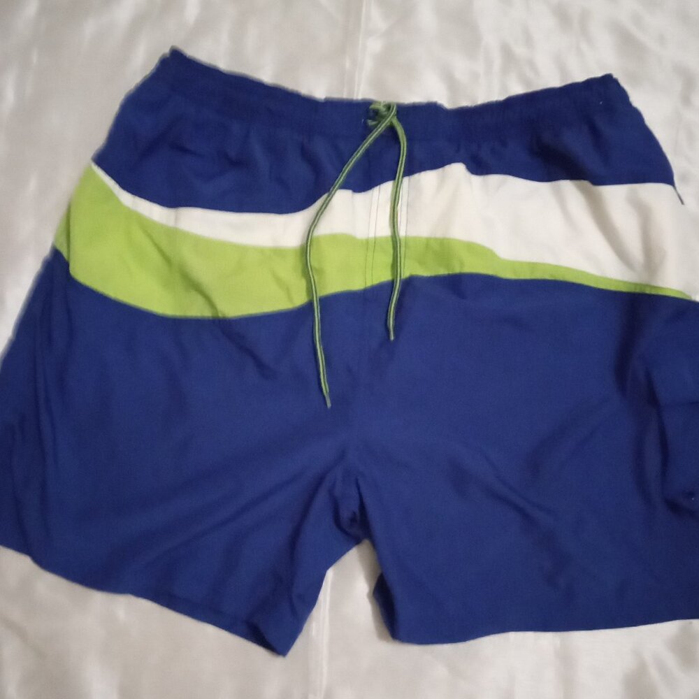 Sand N Sun men's swimwear blue/white/green size XL(40-42)